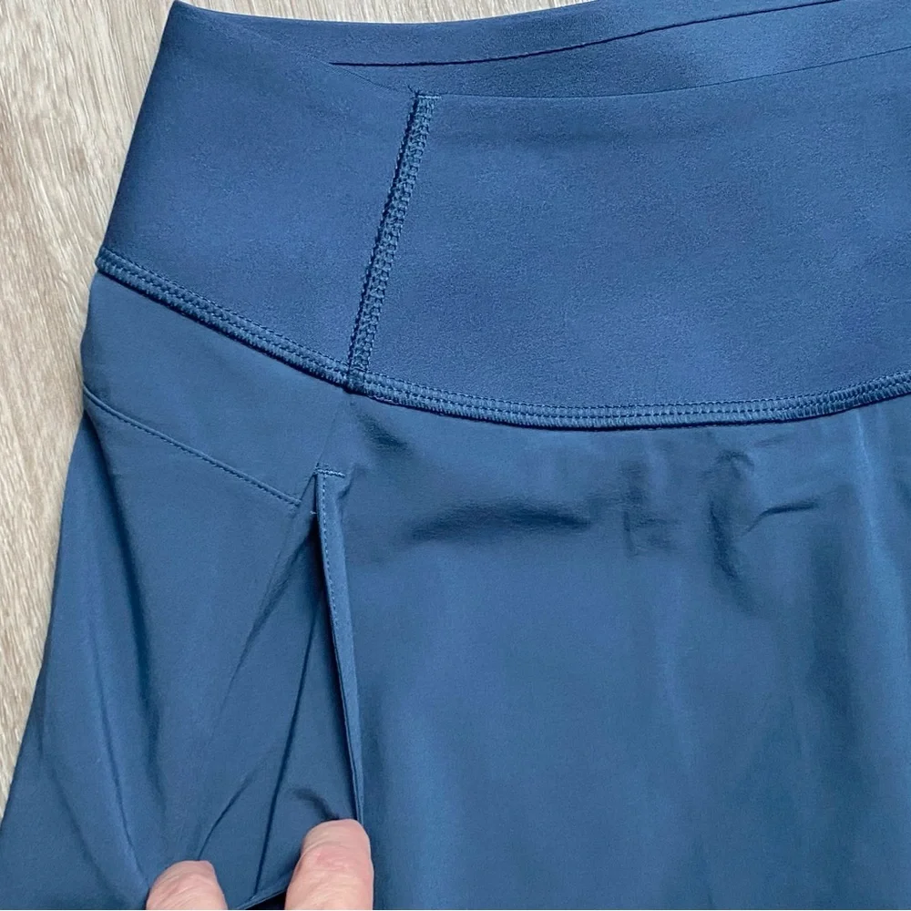Puma Teal Sporty Gorpcore Stretch Athletic Golf Pockets Skirt Shorts Skort M/L